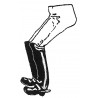 Legs Rider legs Long plain riding boots