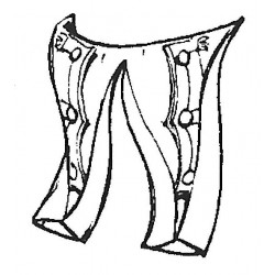 Coat tails Long, vertical braided pockets