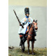 Grenadier on horseback of the Guard in the countryside