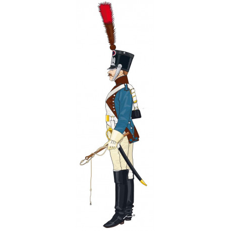 1 conducteur à pied du yrain des équipages 1804-1808