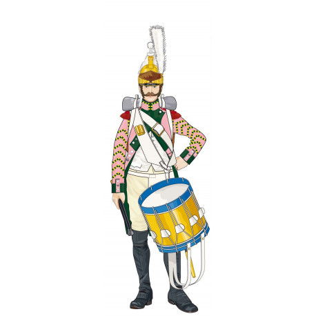 Dragon à pied de la ligne tambour